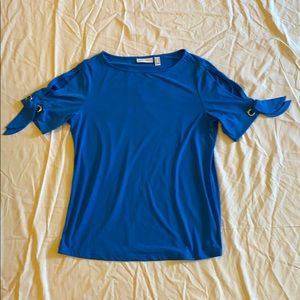 Susan Graver UK Blue Blouse